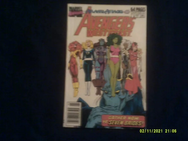 1989 Marvel Comics The West Coast Avengers Annual # 4. Atlantis Attacks  64 Page