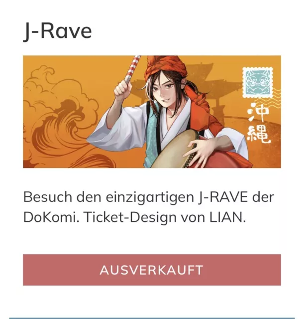 1X DOKOMI 2025 J Rave Ticket JRave Karte EUR 45,00 PicClick DE