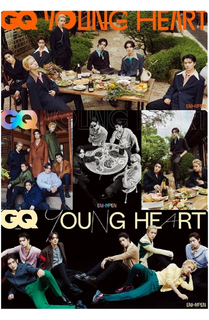 ENHYPEN AUGUST 2023 GQ Korea Magazine (pre-order) £7.62 - PicClick UK
