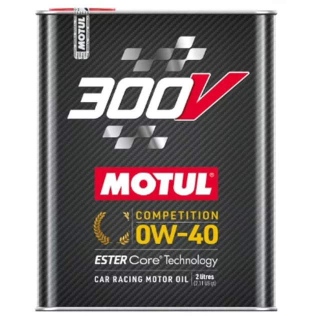 2L MOTUL 300V COMPETITION 0W-40 Motoröl Ester Core Rennsport Motorsportöl 110857