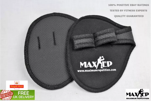 MaxRep Fitness Pads Gym Exercice Gants Haltérophilie - Noir