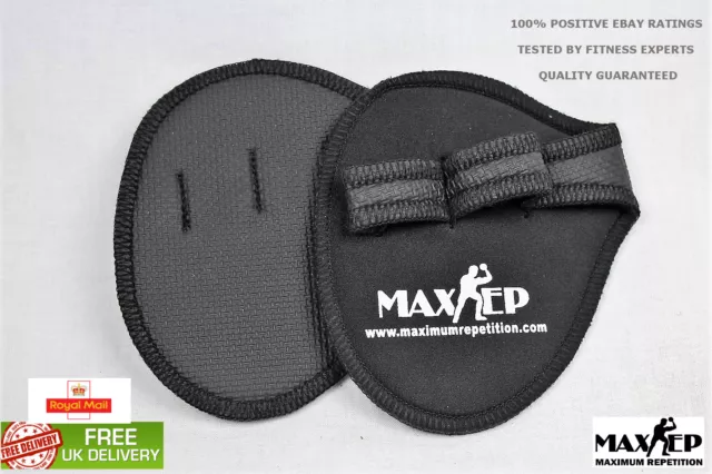 MaxRep Fitness Pads Gym Exercise Weight Lifting Gloves - Black