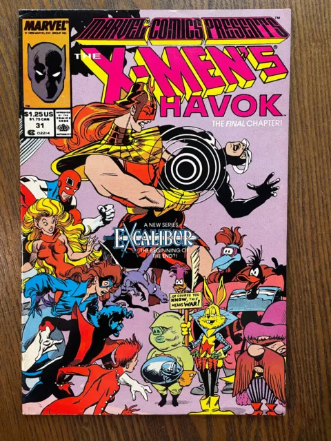 Marvel Comics Presents #31 Marvel Comics 1989 VF Black Panther X-men Havok