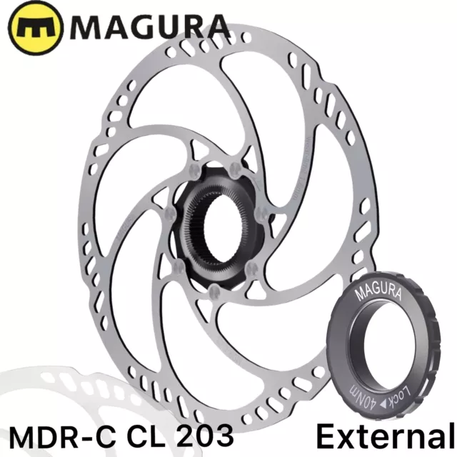 Magura Fahrrad MTB Bremsscheibe MDR-C CL Center Lock Steckachse DICS  203mm