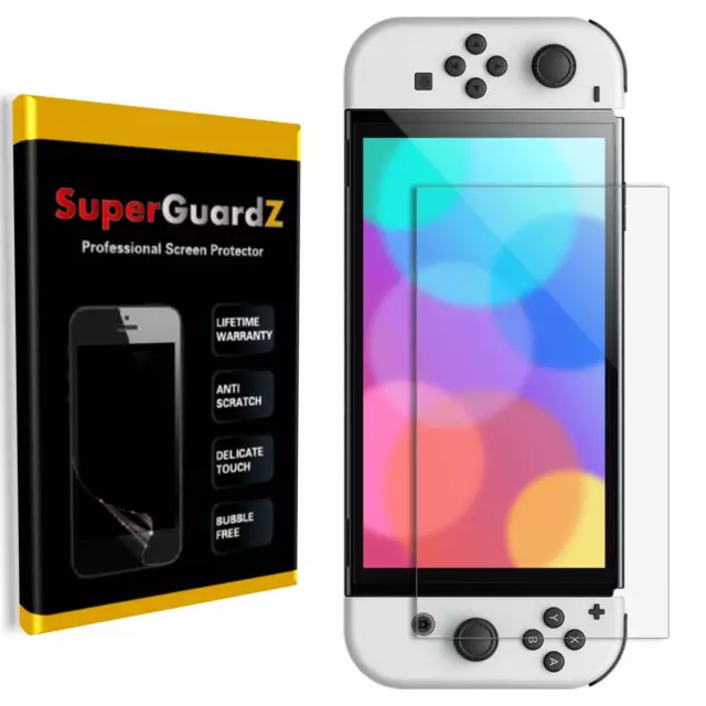 3X SuperGuardZ Transparente Protector de Pantalla Para Nintendo Switch Oled (