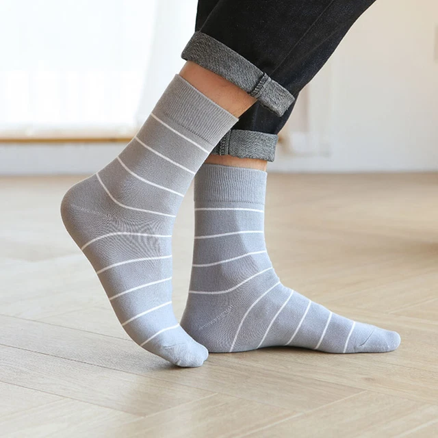 5 Pairs Chaussettes Épaissies Chaussettes Pour Hommes D'hiver 4