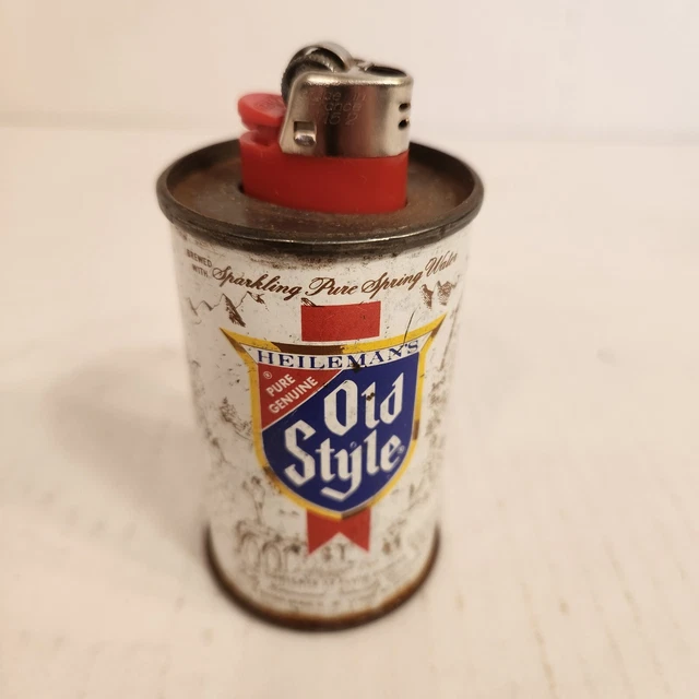 Old Style Beer Miniature Beer Can Lighter Holder 3"