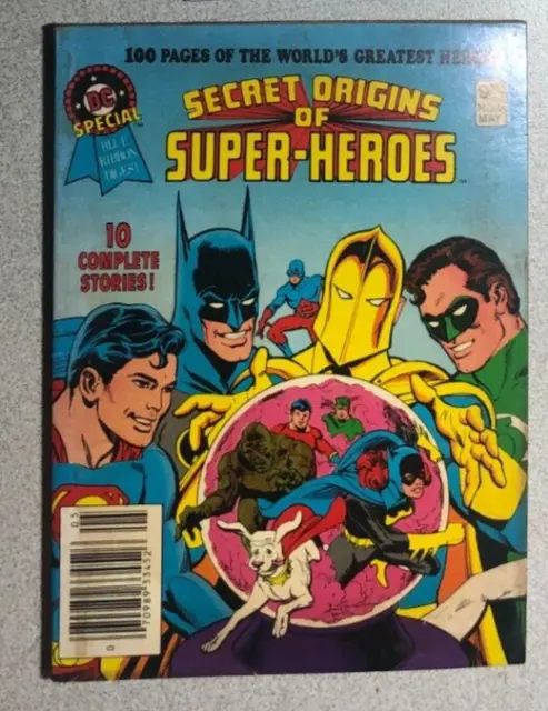 DC  COMICS SPECIAL DIGEST #9 (1981) Secret Origins of Super-Heroes VG+/FINE-