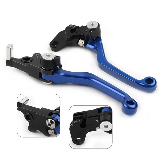 CNC Pivot Brake Clutch Lever For Suzuki DRZ400S DRZ400SM DRZ400E 2000-2022 Blue