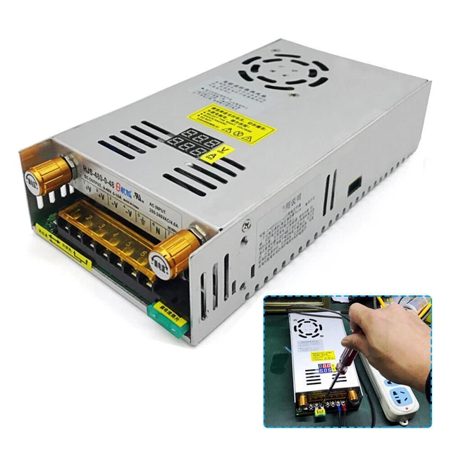 USA AC 110V to DC 0-48V Reliable Current-limited Adjustable Switch-Mode Max 10A USA AC 110V to DC 0-48V Reliable Current-limited Adjustable Switch-Mode Max 10A