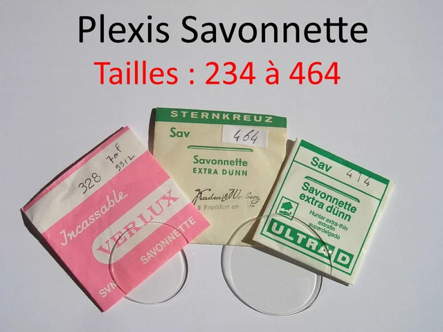 Verre De Montre Plexi Savonnette / Flume Ultra D - New Old Stock, Occasion