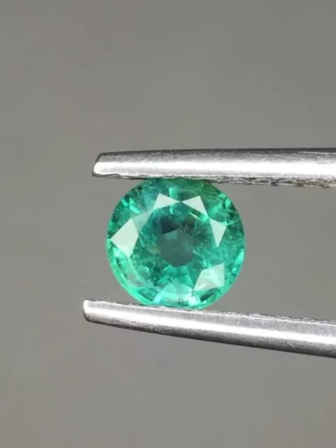 2.5 MM Natural Emerald Round Diamond Cut Loose Gemstone For Jewelry Price Per 1