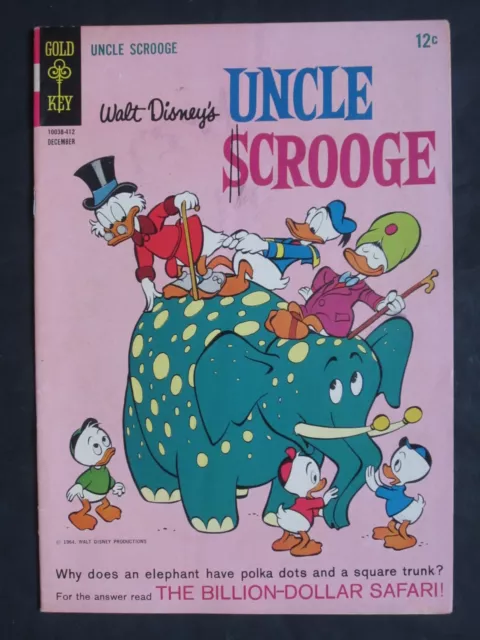 Uncle Scrooge (1953 series) #54 Gold Key 1964 Carl Barks VG/FN