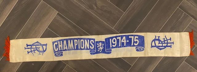 Very Rare 1974 Vintage Glasgow Rangers Colin Stein Scarf