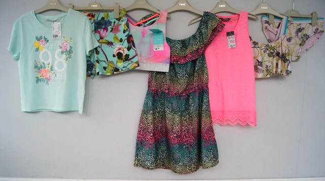Girls River Island Next Etc Summer Bundle Age 11-12 Years Shorts, Dress Etc