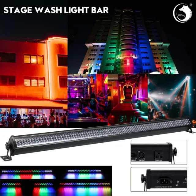 252 LED RGB Wall Wash Bar Light DMX512 DJ Party Disco Stage Show Display Party