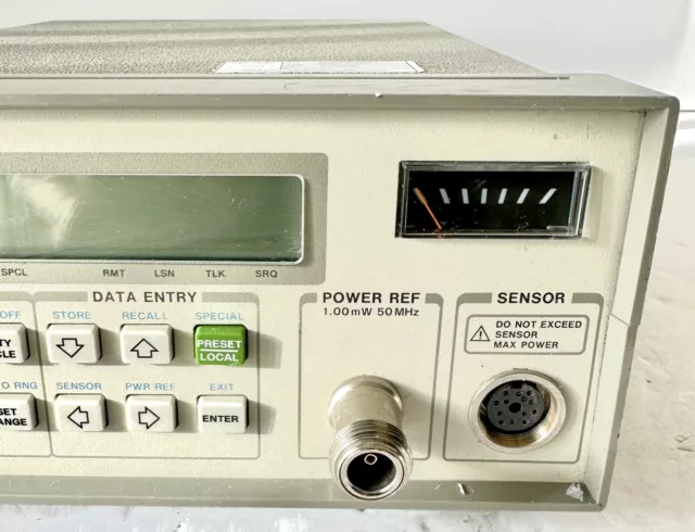 Agilent HP 437B High Performance Single Channel Average Power Meter Calibrated 3
