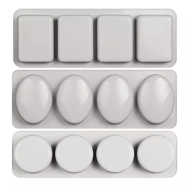 4-grids DIY Silicone Mould DIY Handmade Baking Soap Moulds Soap Making Mold