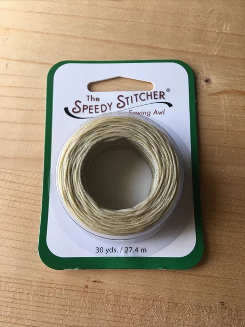 Madeja plateada Creek Speedy Stitcher curso de hilo 30 yardas bronceado BTH140 costura de cuero