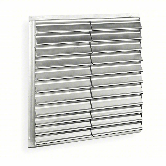 1C211C Dayton 48.5 x 48.5 x 3" Backdraft Damper Wall Shutter - 15 Available NIB!