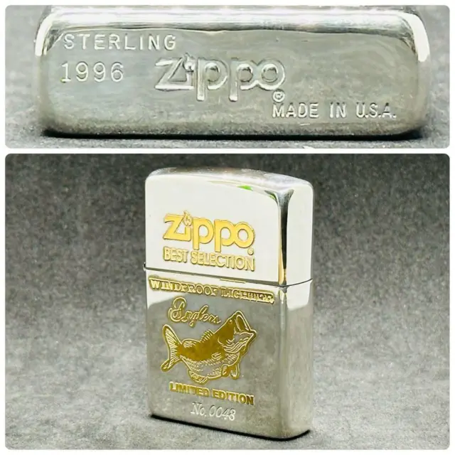 Zippo sterling sliver Black Bass Sterling Silver