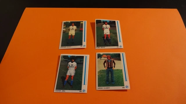 4 IMAGES FOOTBALL'78 ORIGINALES - équipe de STRASBOURG - LOT 2 dont