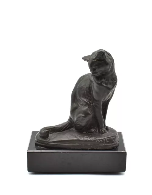 E Fremiet figurine chat moulage Musée Louvre Reproduction résine french statue