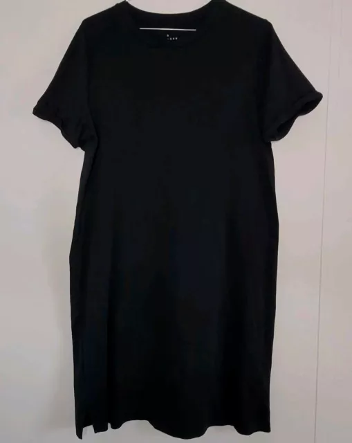 A New Day Black Women's T-Shirt Dress Size XL