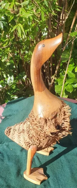 wooden duck standing 52cm tall