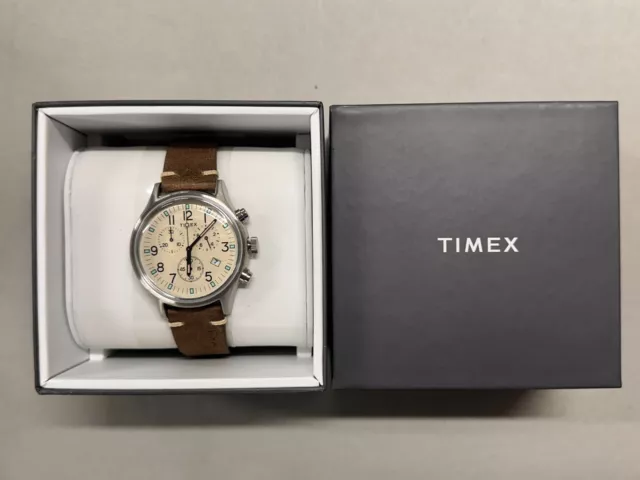 TIMEX STANDARD MILITARY Classic 40mm Leather Fabric Band INDIGLO