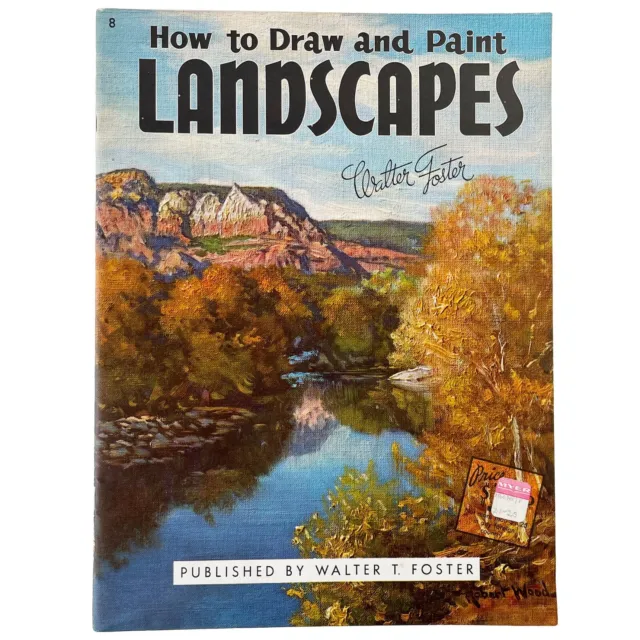 Vintage How to Draw and Paint Landscapes Art Book, Walter T. Foster