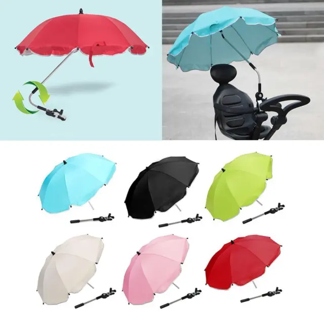 Adjustable  Umbrella Children Pram Pushchair   Sun Rain Protection Umbrella