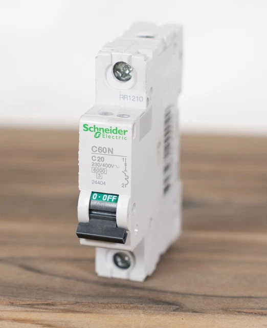Schneider Electric C60N C20 1-Pole Circuit Breaker 24404