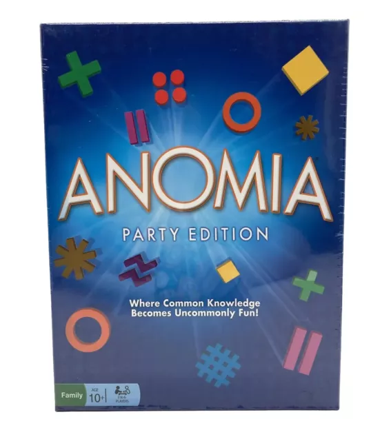 Anomia Party Edition. Fun Family Card Game for Teens and Adults. New.  Sealed