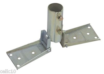 Economy Roof Mount for Masts up to 1-3/8" OD - EZ 17 Antenna Mast Peak Mount