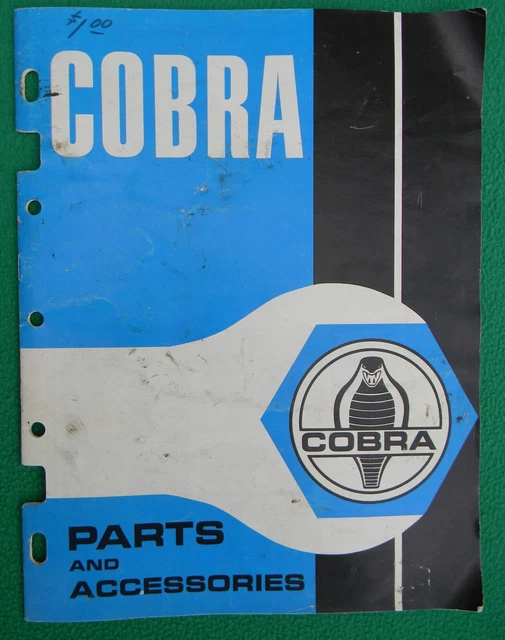 Original  January 1968 Shelby Cobra Parts and Accessories Catalog