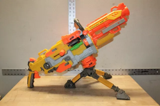 Nerf N-Strike Vulcan EBF-25 Blaster Gun with 2 Belts, 1 Tripod