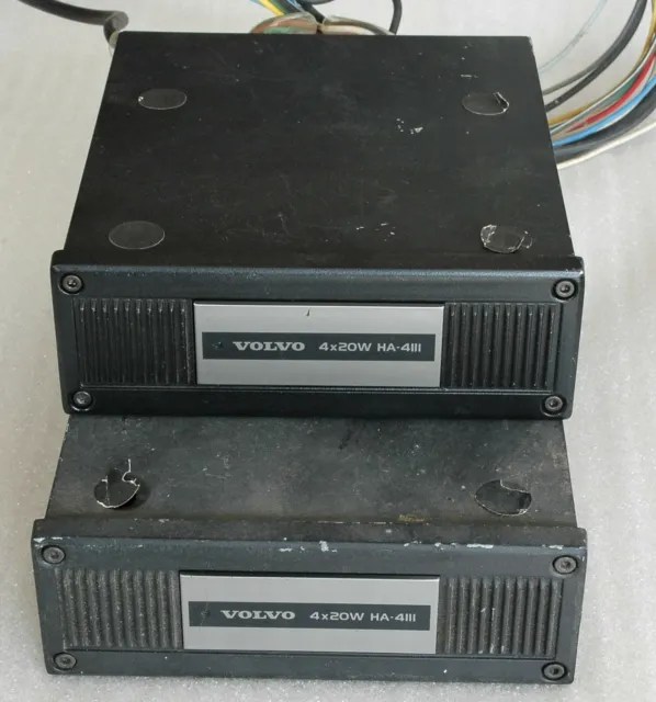 2X Vintage Volvo Oem Amp / Amplifier Model Ha4111 - Untested As-Is For Parts