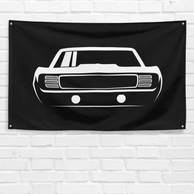 For Chevrolet Camaro 1st Gen Enthusiast 3x5 ft Flag Dad Birthday Gift Banner