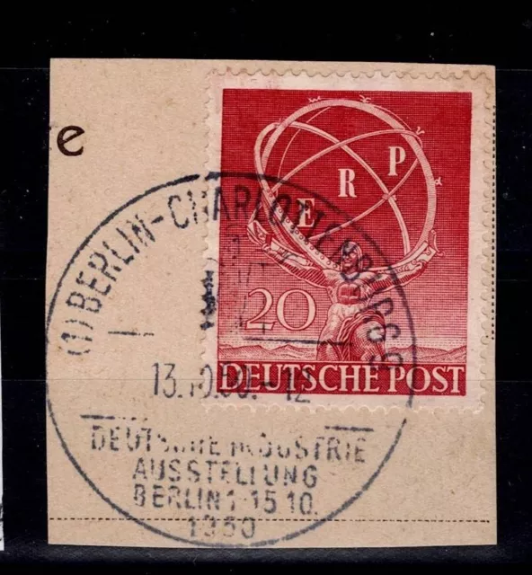 Berlin - MiNr.: 71, ERP mit SST Dtsch. Ind. Ausstellung 15-10-1950