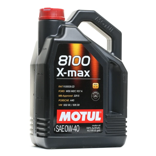 MOTUL 8100 X-MAX Motoröl 0W-40 Motorenöl 4 L 104532 für VW für POLO (9N ...