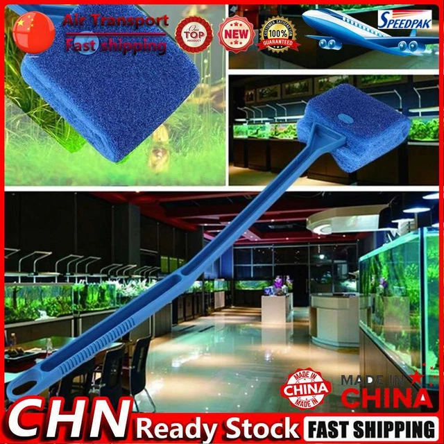 2PC/set nouveau Aquarium Poisson réservoir algues verre grattoir brosse plante f