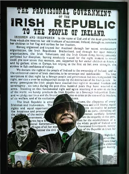 Framed Martin McGuinness Proclamation - Irish Republican Rebel Rising 1916