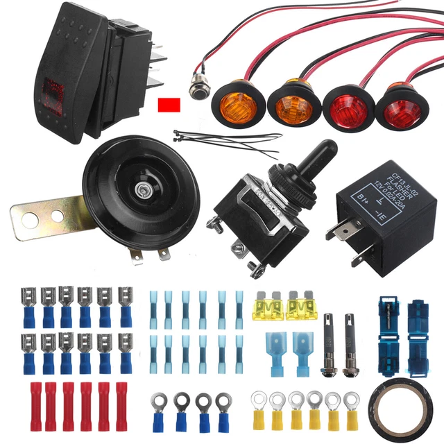 DIY TURN SIGNAL LED Lights Kit Toggle Switch with Horn For Polaris