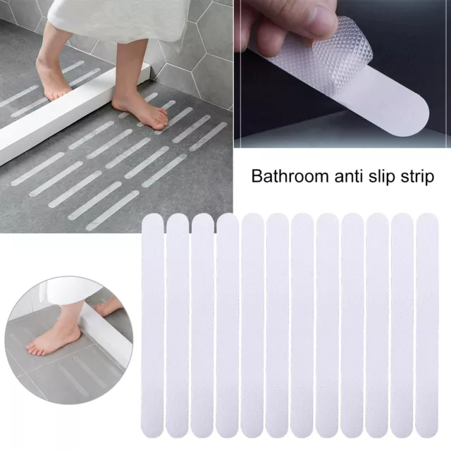 12x Non Slip Bath Mat Stickers Bathroom Shower Anti Skid Strips Safety Strong