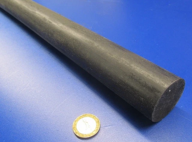 Neoprene Rod, 75A, Black 1 1/2" Dia. x 36" Length