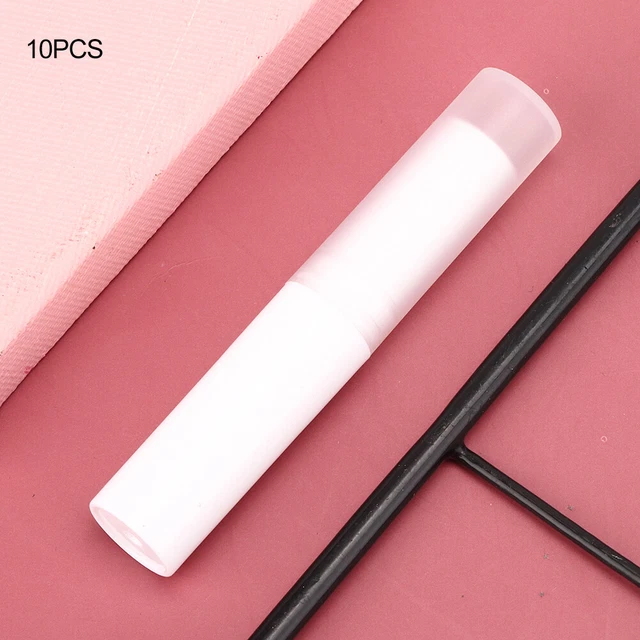 10pcs Empty Lip Balm Tube Lip Gloss Container Lipstick Making (White ) BT5
