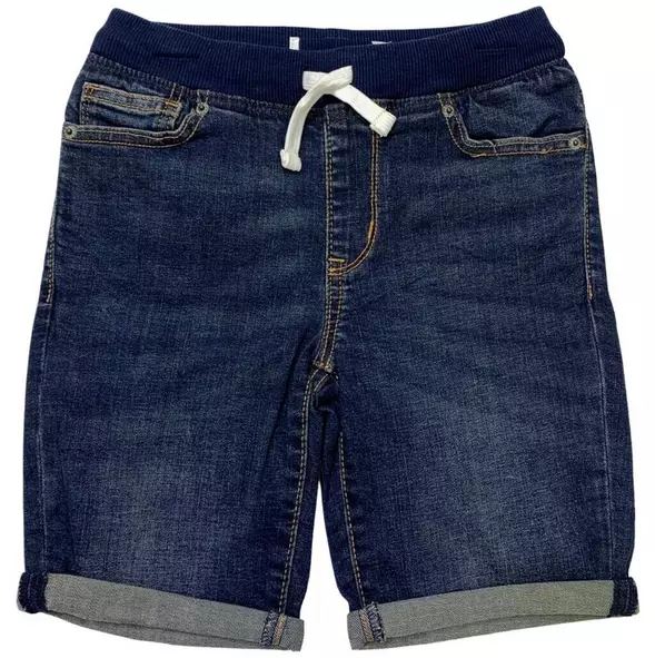 Pantaloncini da ragazzo jeans elasticizzati vita denim GAP vecchio karate navy taglia 5-18 anni