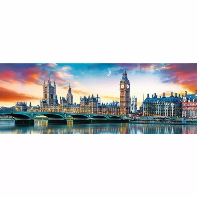 Trefl Panorama Puzzle Big Ben et London Palace, 500 pièces, 66 x 23,7 cm, 29507 2