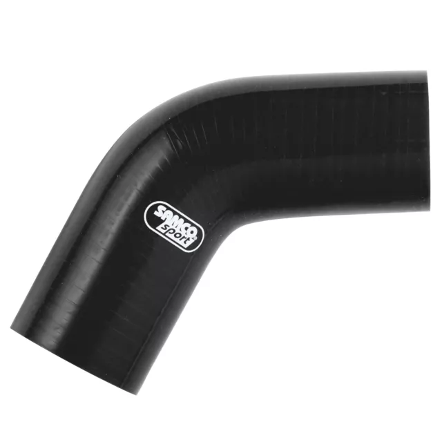 Samco 60 Degree Silicone/Silicon Air/Water Hose/Bend Elbow 45mm Bore In Black